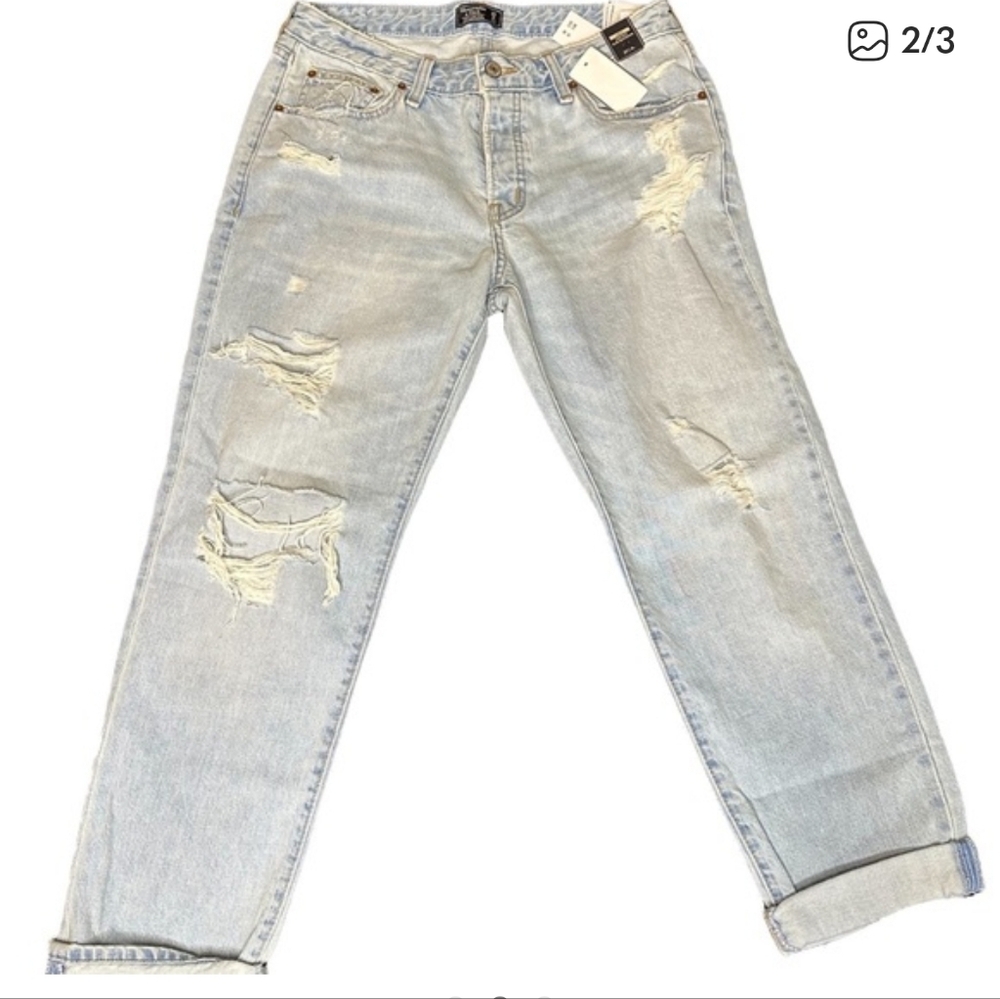 Abercombie & Fitch Ames Low Rise Slim Boyfriend Jeans Size 24